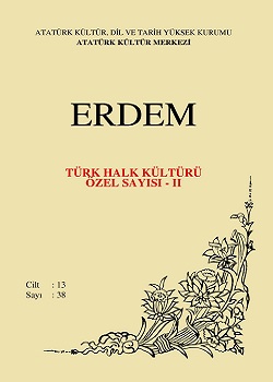 Erdem Dergisi Türk Halk Kültürü Özel Sayısı - II, 2001
